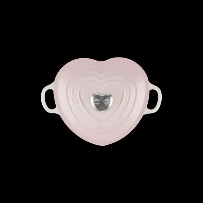 Cocotte en Fonte Cœur 20 cm Shell Pink Le Creuset