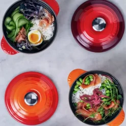 Cocotte en Fonte Every 18 cm Cerise Le Creuset