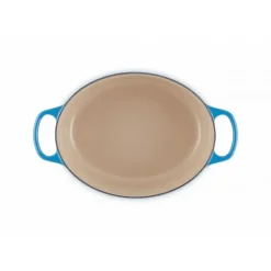 Cocotte en Fonte Ovale 29 cm Azur Le Creuset Signature