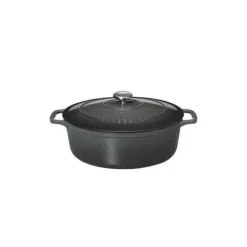 Cocotte en Fonte Ovale 29 cm Caviar Chasseur