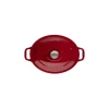 Cocotte en Fonte Ovale 35 cm Rouge Chasseur