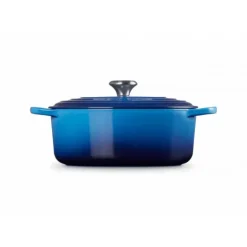 Cocotte en fonte Ovale 31 cm Azur Le Creuset Signature
