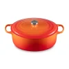 Cocotte en fonte Ovale 35 cm Volcanique Le Creuset Signature