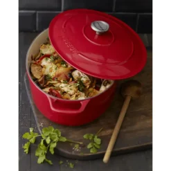 Cocotte en Fonte Ovale 31 cm Rubis Chasseur
