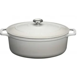Cocotte en Fonte Ovale 33 cm Macadamia Chasseur