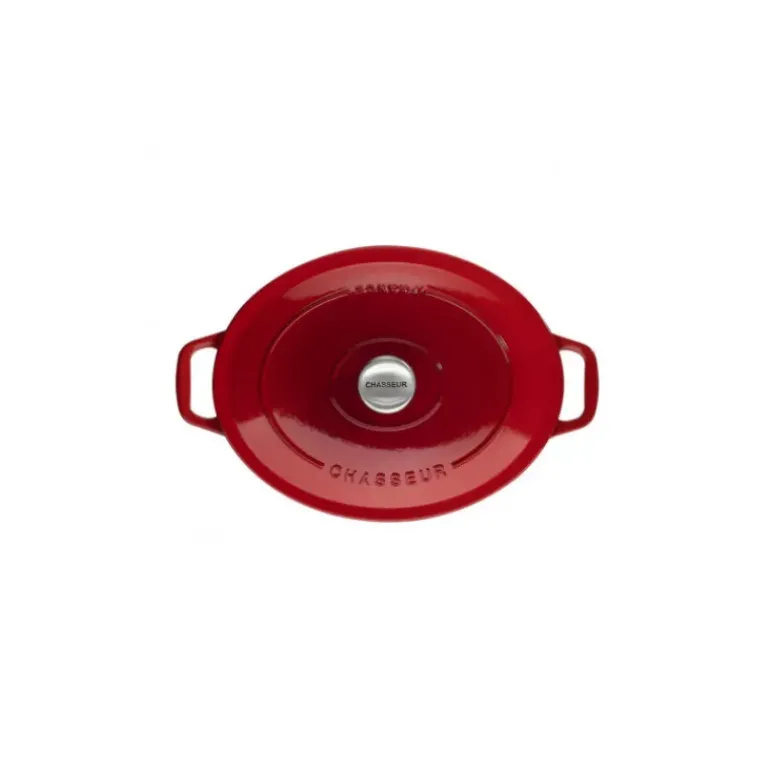 Cocotte en Fonte Ovale 27 cm Rubis Chasseur
