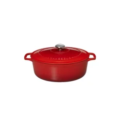 Cocotte en Fonte Ovale 29 cm Rubis Chasseur