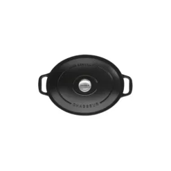 Cocotte en Fonte Ovale 29 cm Noir Mat Chasseur
