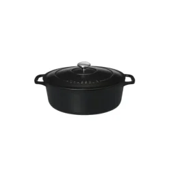 Cocotte en Fonte Ovale 29 cm Noir Mat Chasseur