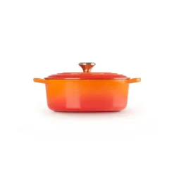 Cocotte en fonte Ovale 33 cm Volcanique Le Creuset Signature