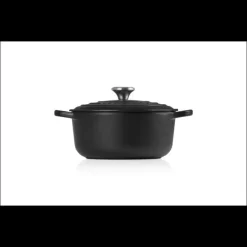 Cocotte en fonte Ronde 20 cm Noir mat Le Creuset Signature
