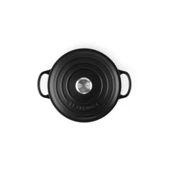 Cocotte en Fonte Ronde 30 cm Noir mat Le Creuset Signature