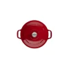 Cocotte en Fonte Ronde 20 cm Rouge Chasseur