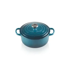Cocotte en Fonte Ronde 20 cm Deep Teal Le Creuset Signature