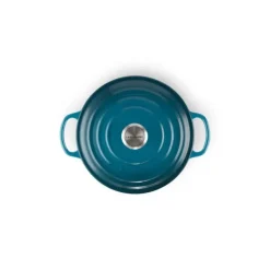 Cocotte en Fonte Ronde 20 cm Deep Teal Le Creuset Signature