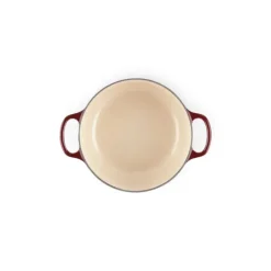 Cocotte en Fonte Ronde 20 cm Garnet Bouton Doré Le Creuset Signature