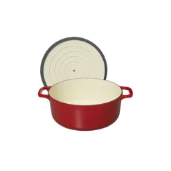 Cocotte en Fonte Ronde 24 cm Rouge Chasseur