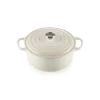 Cocotte en fonte Ronde 20 cm Meringue Signature Le Creuset
