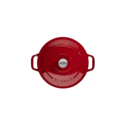 Cocotte en Fonte Ronde 28 cm Rouge Chasseur