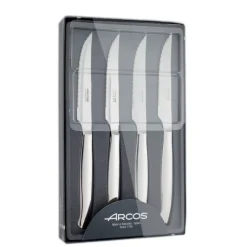 Coffret 4 Couteaux à Steak 11 cm Lame Crantée Acier Inoxydable Arcos