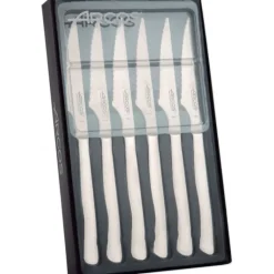 Coffret 6 Couteaux à Steak 11 cm Lame Crantée Acier Inoxydable Arcos
