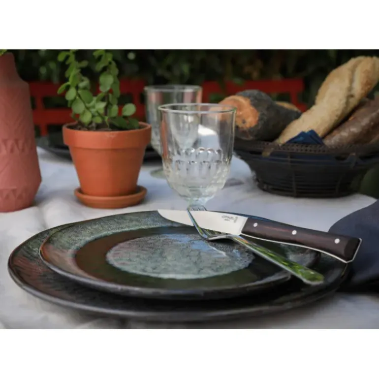 Coffret 4 Couteaux de Table Frêne Sombre Facette Opinel