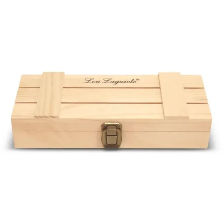 Coffret 4 Couteaux Steak Alphonse Écorce 23,5 cm Lou Laguiole