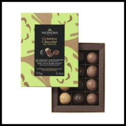 Coffret 12 Truffes Enrobage Chocolat 150 g Valrhona