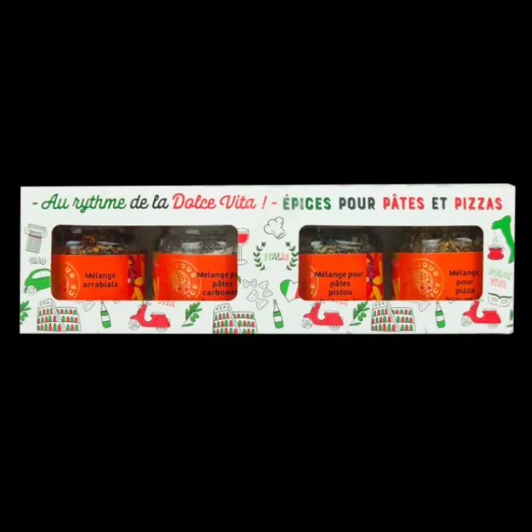 Coffret Épices Pizzas et Pâtes Un Jour Une Épice