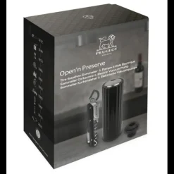 Coffret Pompe à Vin Electrique ABS + Tire-Bouchon Clavelin Peugeot