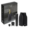 Coffret Pompe à Vin et Champagne Double Manuelle ABS + Rafraichisseur Frizz Noir Peugeot