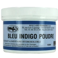 Colorant alimentaire Bleu Indigo E132 Poudre Hydrosoluble 100g