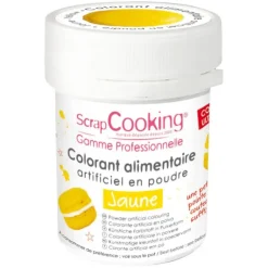 Colorant Alimentaire en Poudre Jaune 5g Scrapcooking