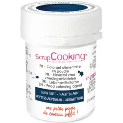 Colorant Alimentaire en Poudre Bleu Nuit 5g Scrapcooking