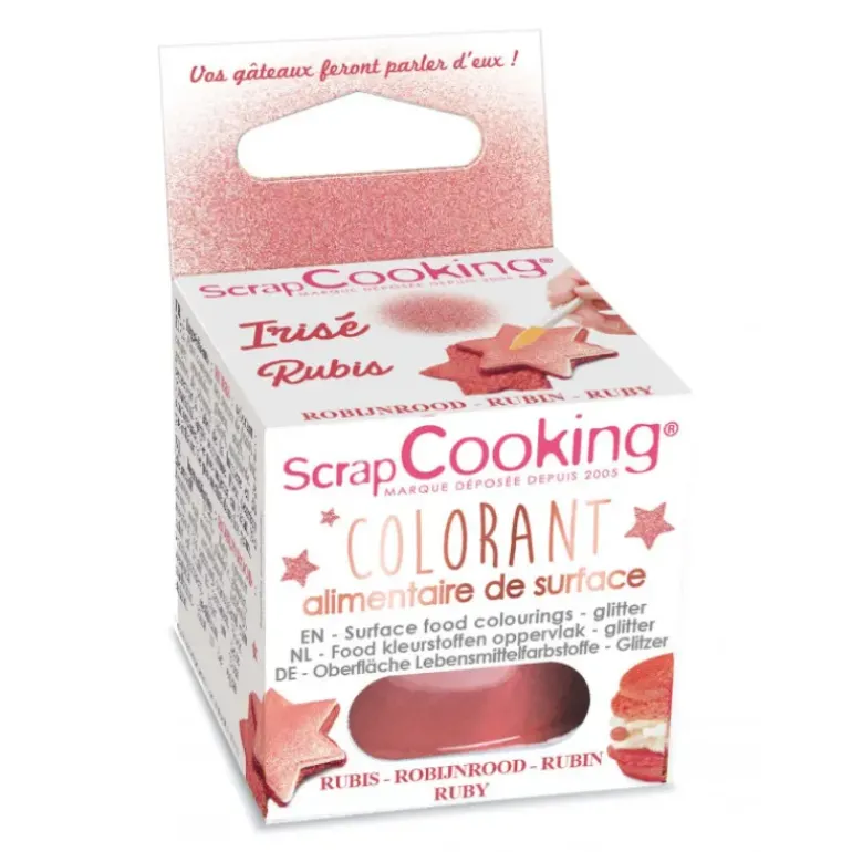 Colorant Alimentaire en Poudre Rubis 5g Scrapcooking