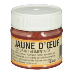 Colorant alimentaire Jaune d'Oeuf E102/E129 Poudre Hydrosoluble 20g
