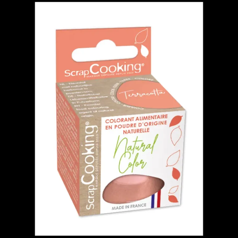 Colorant Alimentaire Naturel Orange Terracotta 10 g Scrapcooking