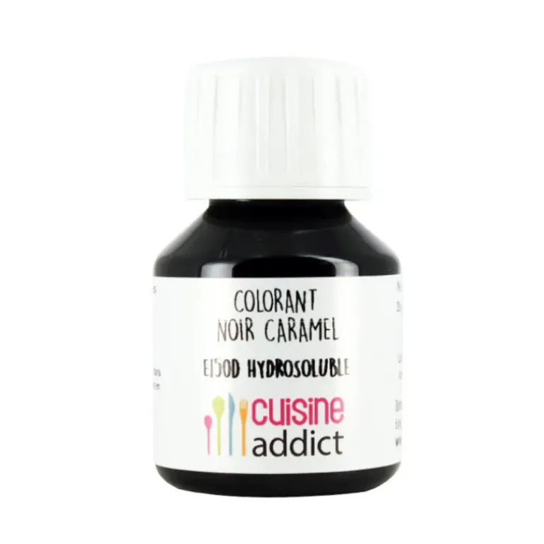 Colorant Alimentaire Noir Caramel E150d Liquide 58 ml Cuisineaddict