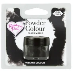 Colorant Alimentaire Noir en Poudre Black Magic 2 g Rainbow Dust