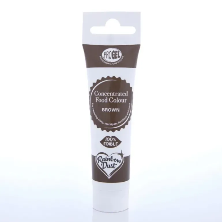 Colorant Alimentaire ProGel Brun 25g Rainbow Dust