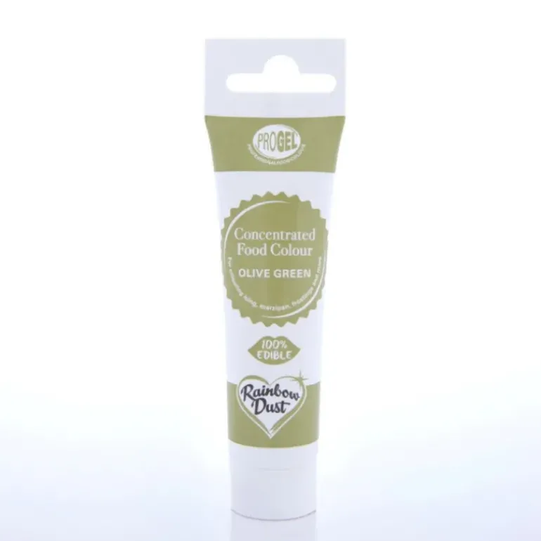 Colorant Alimentaire ProGel Vert Olive 25g Rainbow Dust