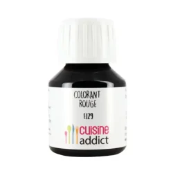 Colorant Alimentaire Rouge Coquelicot E129 Liquide 58 ml Cuisineaddict