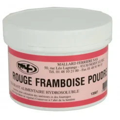 Colorant alimentaire Rouge Framboise E122 Poudre Hydrosoluble 100g