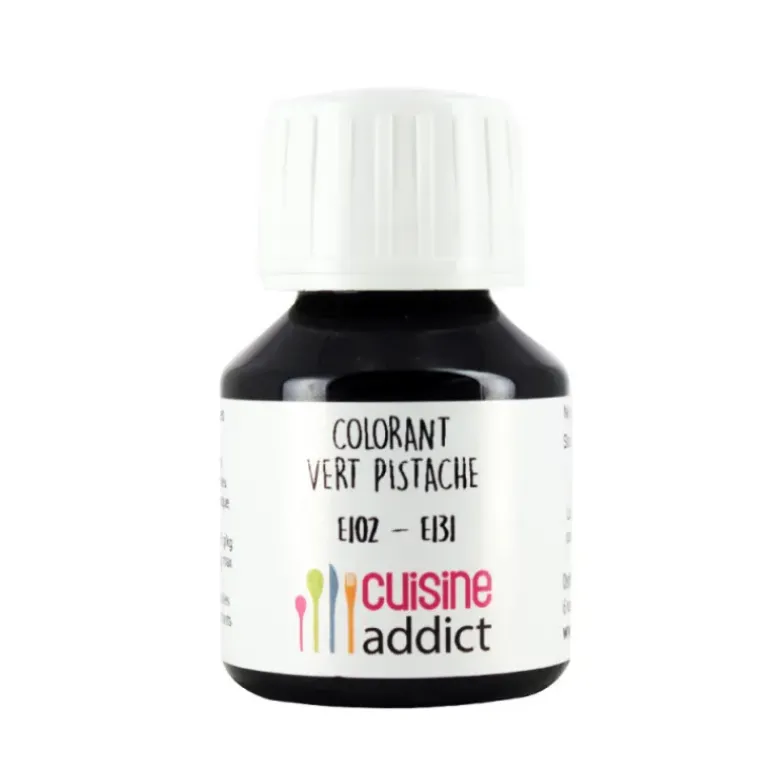 Colorant Alimentaire Vert Pistache E102/E131 Liquide 58 ml Cuisineaddict