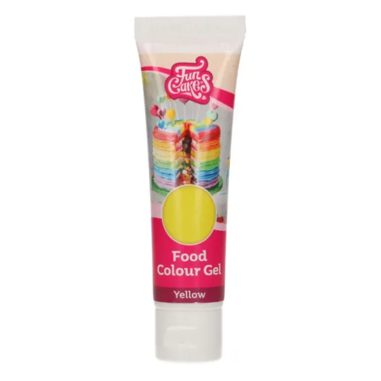 Colorant gel alimentaire Jaune FunCakes 30 g