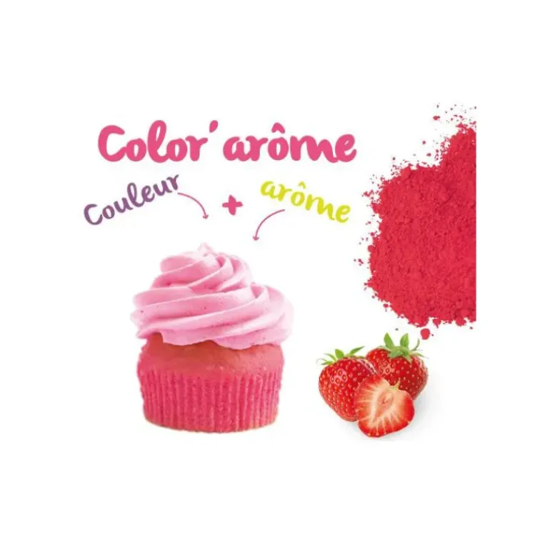 Color'Arôme Rose / Fraise 10g Scrapcooking