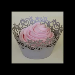 Contour Cupcakes Etoile Argenté PME (x12)