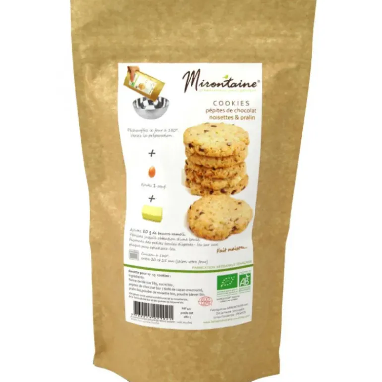Cookies BIO Chocolat - Noisette 280g Mirontaine