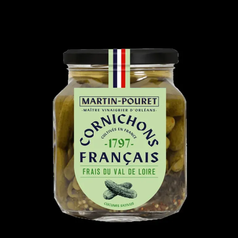 Cornichons Français au Vinaigre d'Orléans 270g Martin Pouret