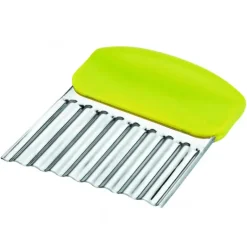 Coupe Légume Inox Ondulé Vert 8 cm x H 10 cm Ibili